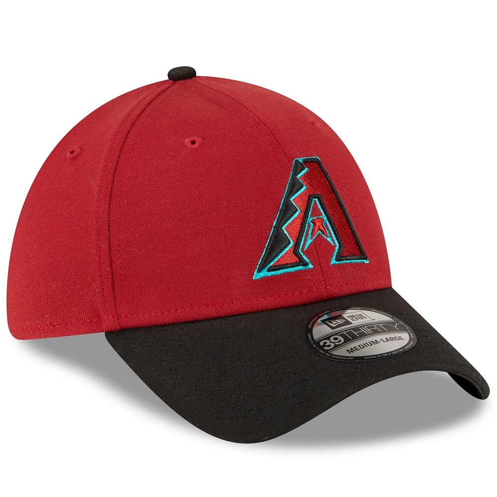 Men's New Era  Red/Black Arizona Diamondbacks Team Classic 39THIRTY Flex Hat