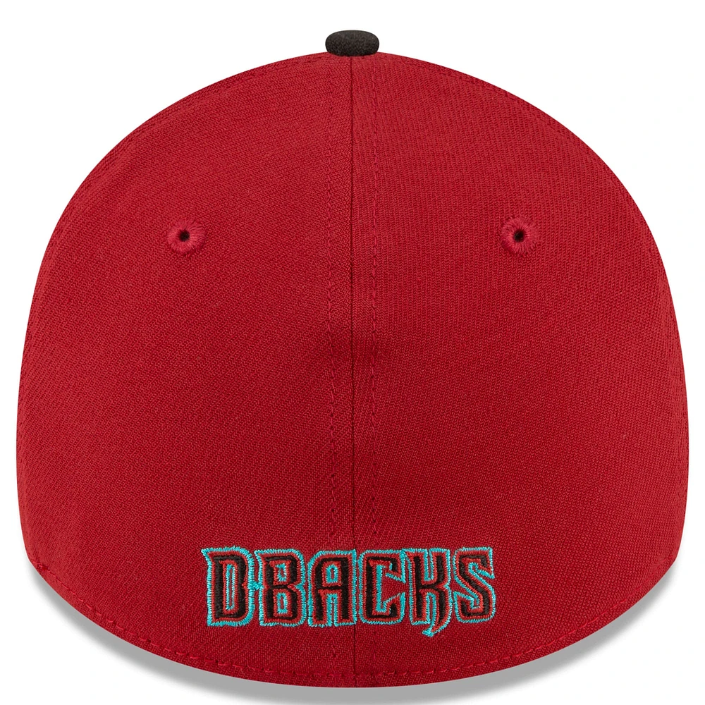 Men's New Era  Red/Black Arizona Diamondbacks Team Classic 39THIRTY Flex Hat