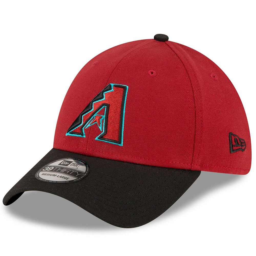 Men's New Era  Red/Black Arizona Diamondbacks Team Classic 39THIRTY Flex Hat