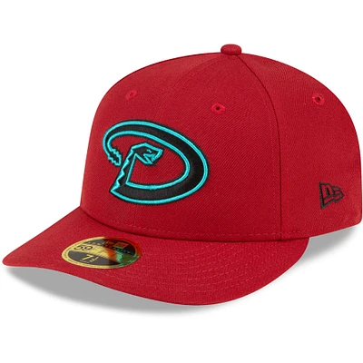 Casquette ajustée 59FIFTY à profil bas sur le terrain de la collection authentique alternative des Diamondbacks l'Arizona New Era rouge pour hommes