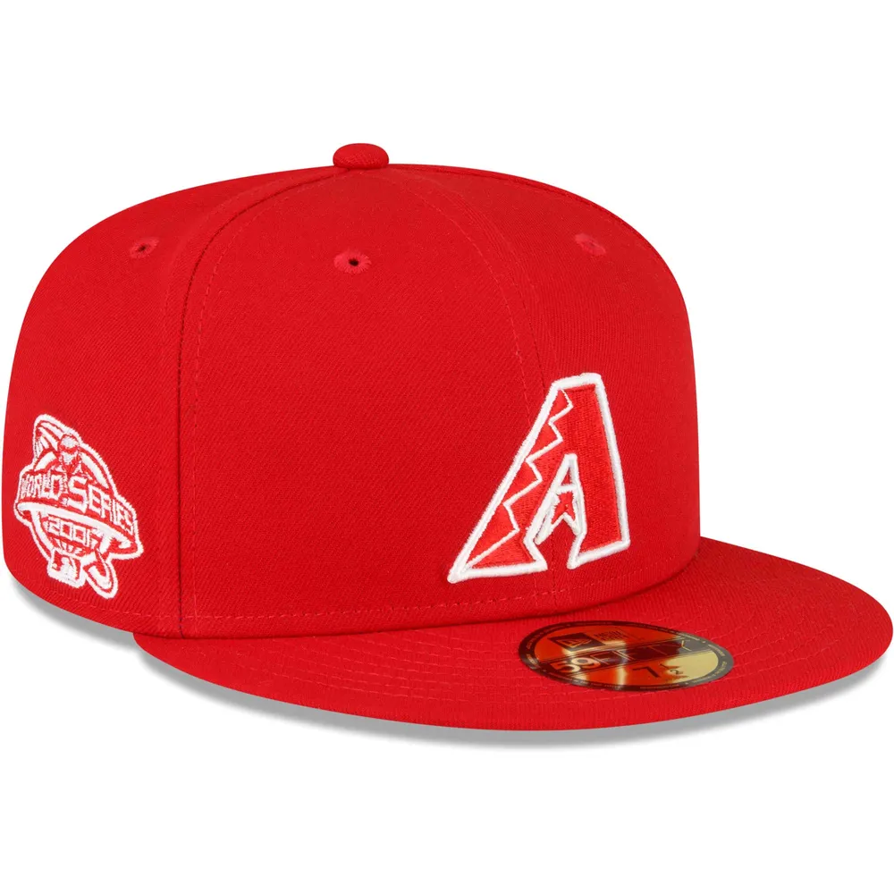 Casquette ajustée 59FIFTY pour homme avec écusson latéral Arizona Diamondbacks New Era rouge