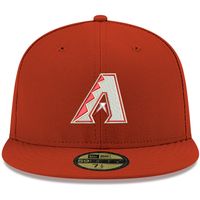 Men's New Era Red Arizona Diamondbacks White Logo 59FIFTY Fitted Hat