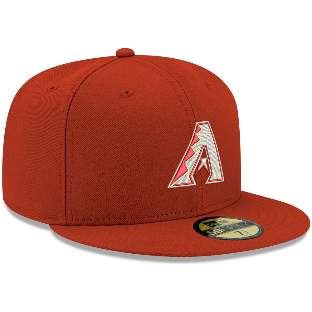 Men's New Era Red Arizona Diamondbacks White Logo 59FIFTY Fitted Hat