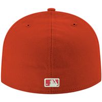 Men's New Era Red Arizona Diamondbacks White Logo 59FIFTY Fitted Hat