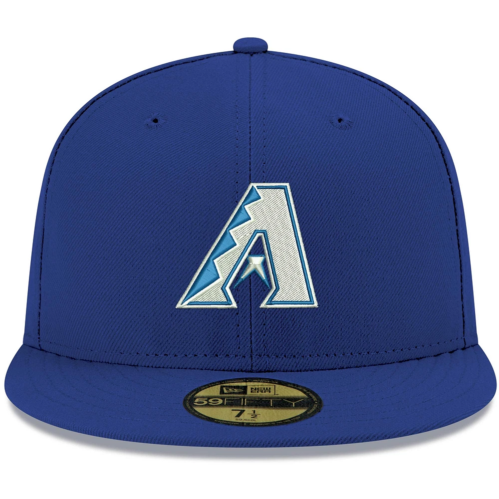 Men's New Era Royal Arizona Diamondbacks White Logo 59FIFTY Fitted Hat
