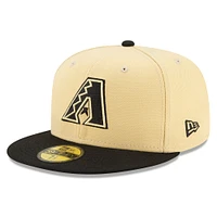 Casquette ajustée New Era Arizona Diamondbacks 2021 City Connect 59FIFTY sable/noir pour homme