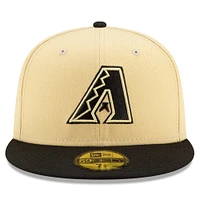 Casquette ajustée New Era Arizona Diamondbacks 2021 City Connect 59FIFTY sable/noir pour homme