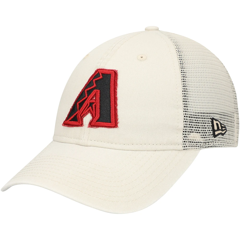 Casquette de camionneur réglable New Era Stone Arizona Diamondbacks Game Day 9TWENTY pour hommes