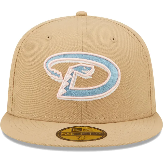 Arizona Diamondbacks New Era 2001 World Series Sky Blue Undervisor 59FIFTY Fitted  Hat - Tan