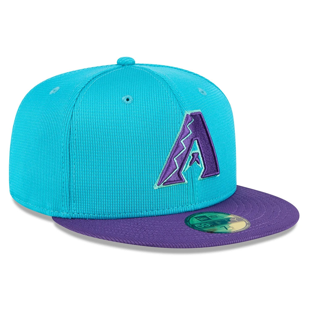 Men's New Era  Teal/Purple Arizona Diamondbacks 2025 City Connect Batting Practice 59FIFTY Fitted Hat