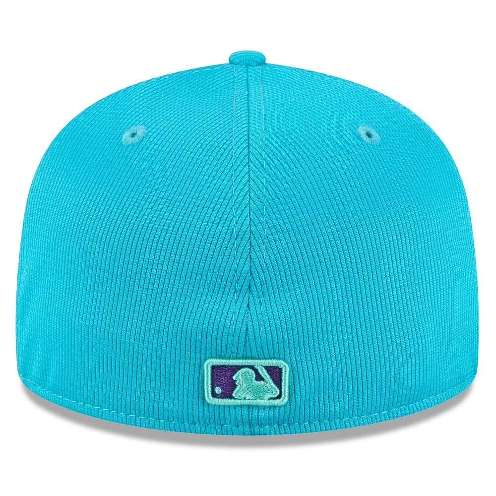 Men's New Era  Teal/Purple Arizona Diamondbacks 2025 City Connect Batting Practice 59FIFTY Fitted Hat