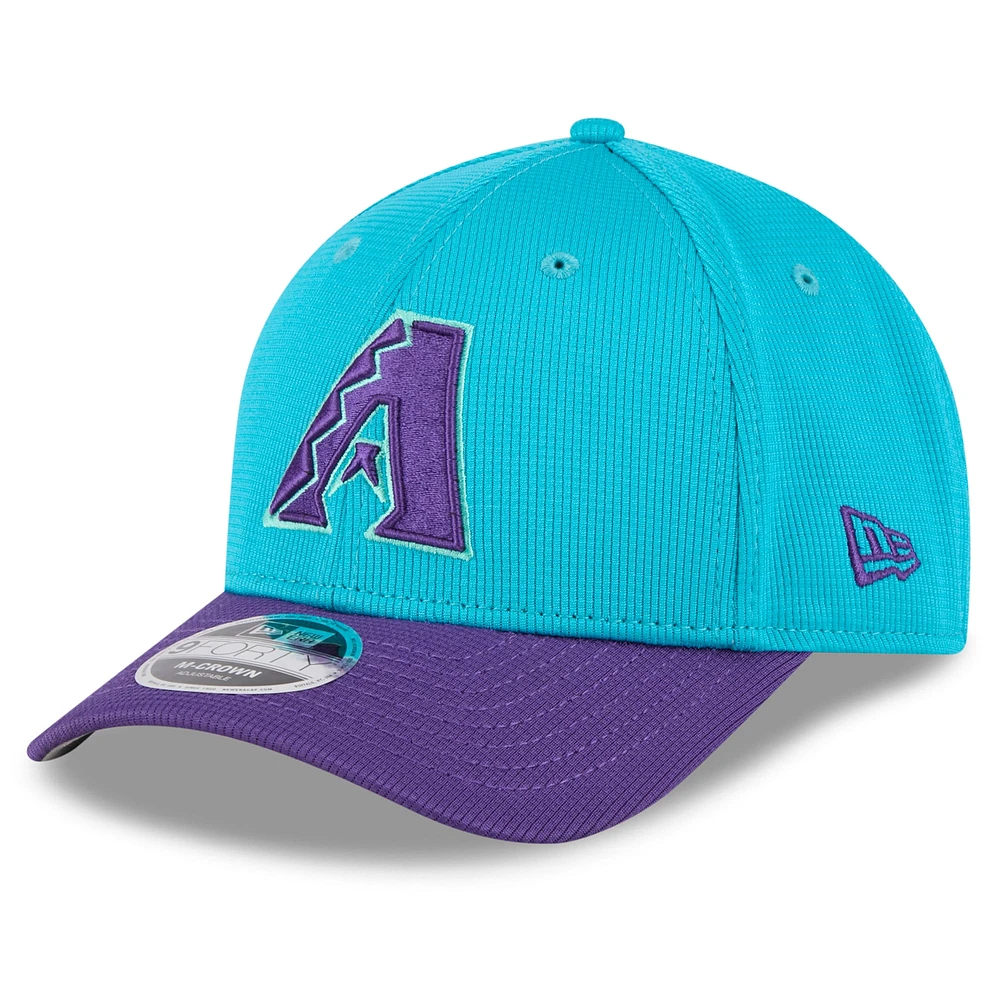 Men's New Era Teal/Purple Arizona Diamondbacks 2025 City Connect Batting Practice M-Crown 9FORTY Adjustable Hat