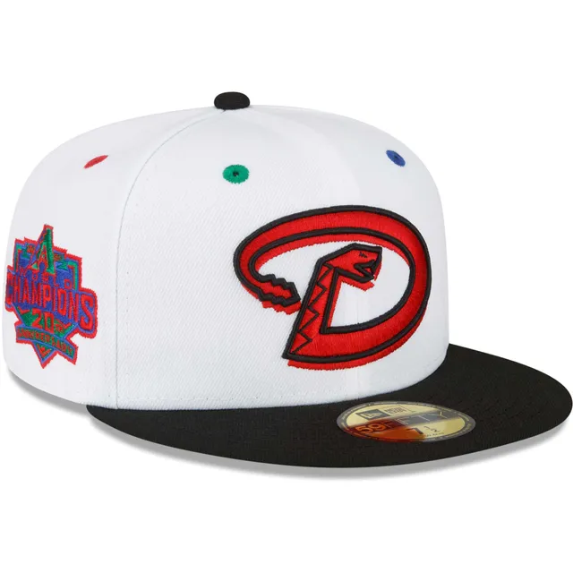 Men's New Era White/Black Boston Red Sox 2018 World Series Champions Neon Eye 59FIFTY Fitted Hat