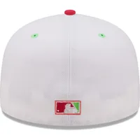 Casquette ajustée New Era Arizona Diamondbacks 2001 World Series Strawberry Lolli 59FIFTY pour homme, blanc/corail