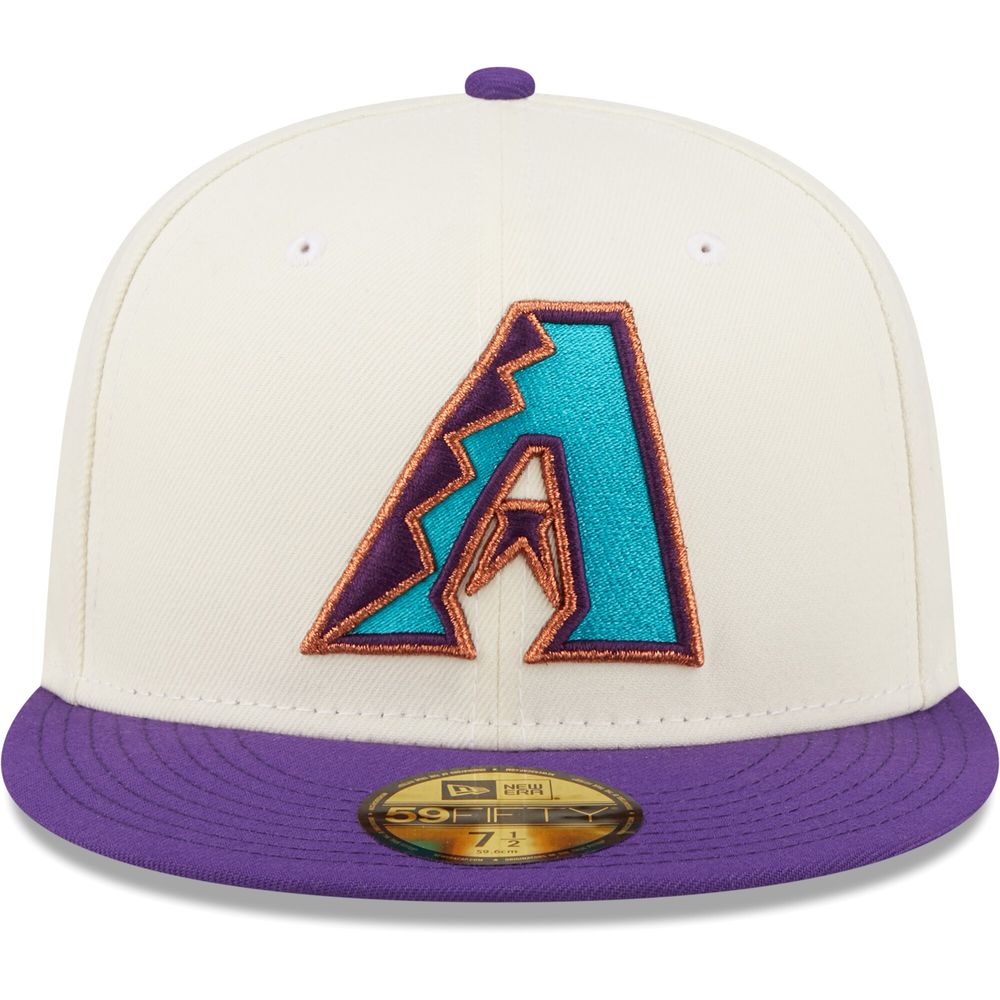 New Era 59Fifty Arizona Diamondbacks Side Patch Fitted Cap, purple