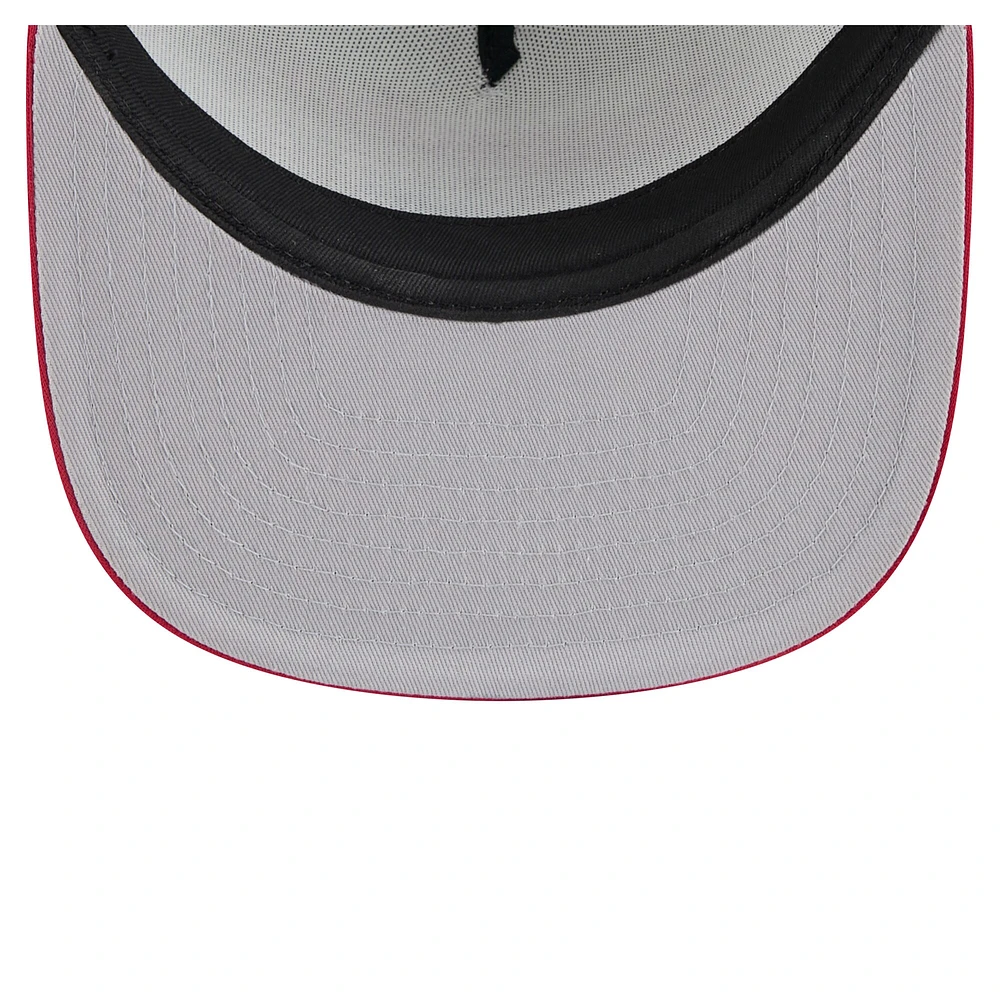 Men's New Era White/Red Arizona Diamondbacks Retro Script Trucker 9FIFTY Snapback Hat