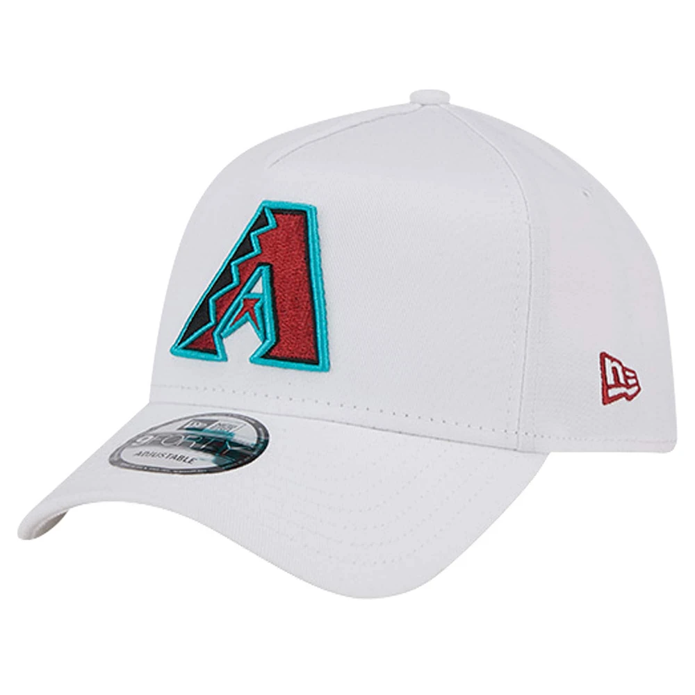 Men's New Era White Arizona Diamondbacks TC A-Frame 9FORTY Adjustable Hat