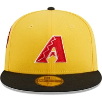 Casquette ajustée 59FIFTY Grilled Arizona Diamondbacks New Era pour homme, jaune/noir