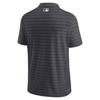 Men's Nike Anthracite Arizona Diamondbacks Authentic Collection Striped Performance Pique Polo