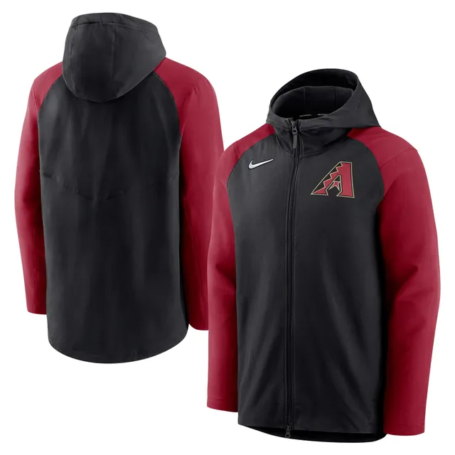 Men's Nike Gray/Black Arizona Diamondbacks Game Authentic Collection  Performance Raglan Long Sleeve T-Shirt