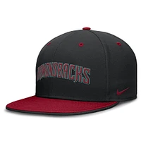 Men's Nike  Black/Red Arizona Diamondbacks True Primetime Two-Tone Performance Fitted Hat