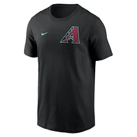 T-shirt Nike noir Arizona Diamondbacks 2-Hit pour homme