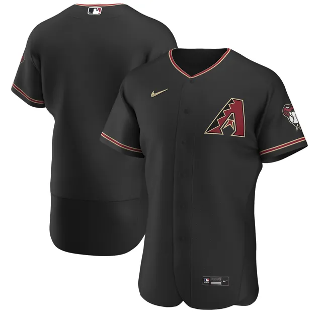 Men's Arizona Diamondbacks Stitches Red Team Button-Down Raglan Replica  Jersey