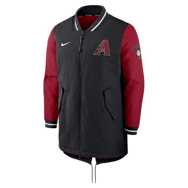 Veste à fermeture éclair intégrale Nike Black Arizona Diamondbacks Authentic Collection Dugout Performance pour homme