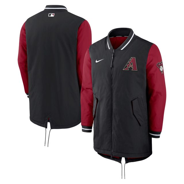 Veste à fermeture éclair intégrale Nike Black Arizona Diamondbacks Authentic Collection Dugout Performance pour homme