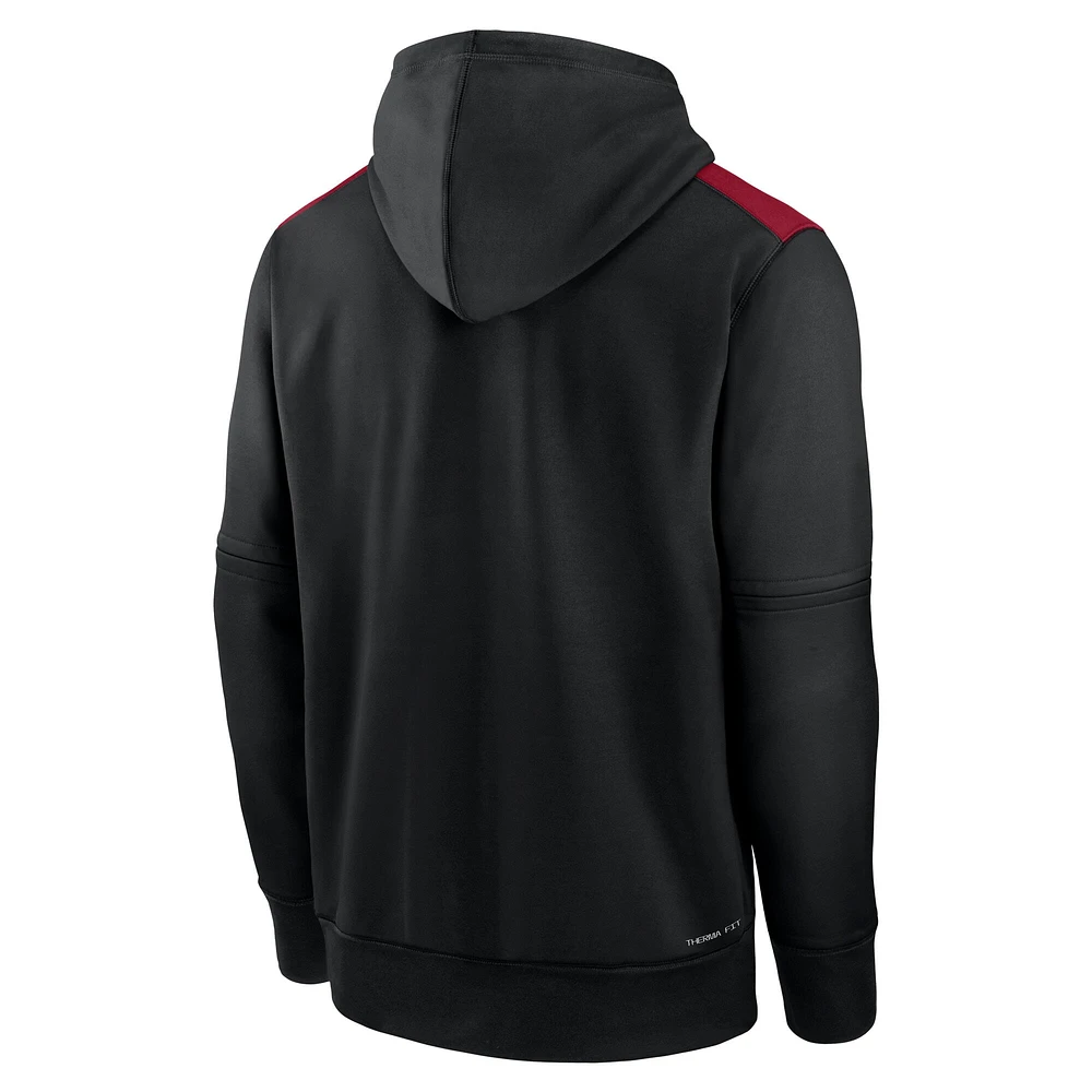 Men's Nike Black Arizona Diamondbacks Authentic Collection Performance Pullover Hoodie