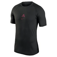 Men's Nike Black Arizona Diamondbacks Authentic Collection Performance Raglan T-Shirt
