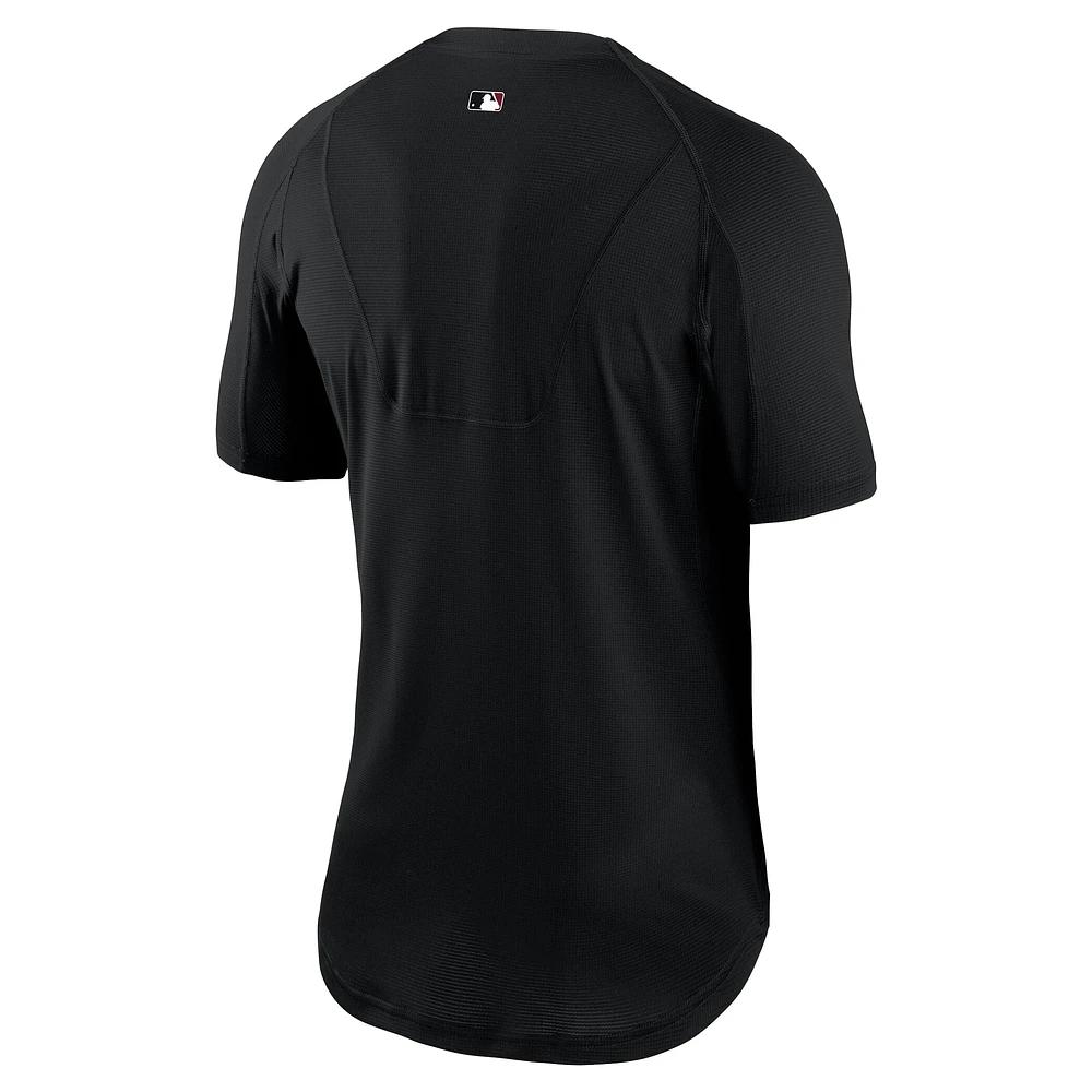 Men's Nike Black Arizona Diamondbacks Authentic Collection Performance Raglan T-Shirt