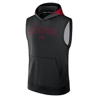 Men's Nike Black Arizona Diamondbacks Authentic Collection Performance Sleeveless Pullover Hoodie