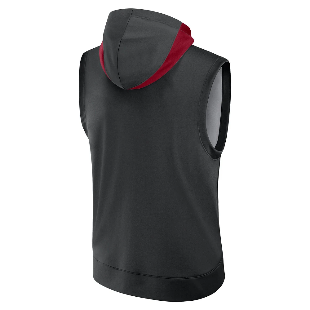 Men's Nike Black Arizona Diamondbacks Authentic Collection Performance Sleeveless Pullover Hoodie