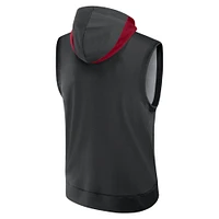 Men's Nike Black Arizona Diamondbacks Authentic Collection Performance Sleeveless Pullover Hoodie