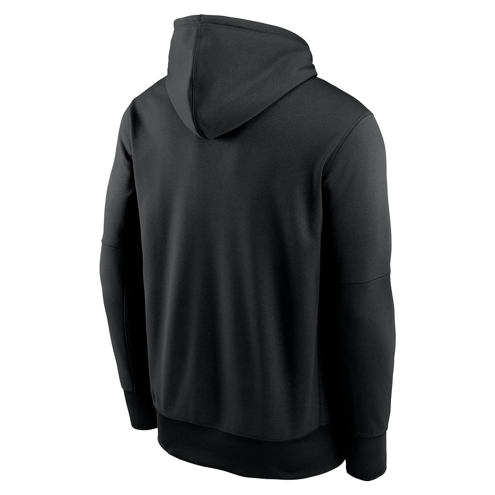 Men's Nike Black Arizona Diamondbacks Authentic Collection Practice Performance Pullover Hoodie