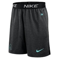 Short d'entraînement de performance Nike pour homme, noir, Arizona Diamondbacks Authentic Collection