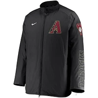 Veste à glissière intégrale Nike Arizona Diamondbacks Authentic Collection Team Dugout pour homme - Noir