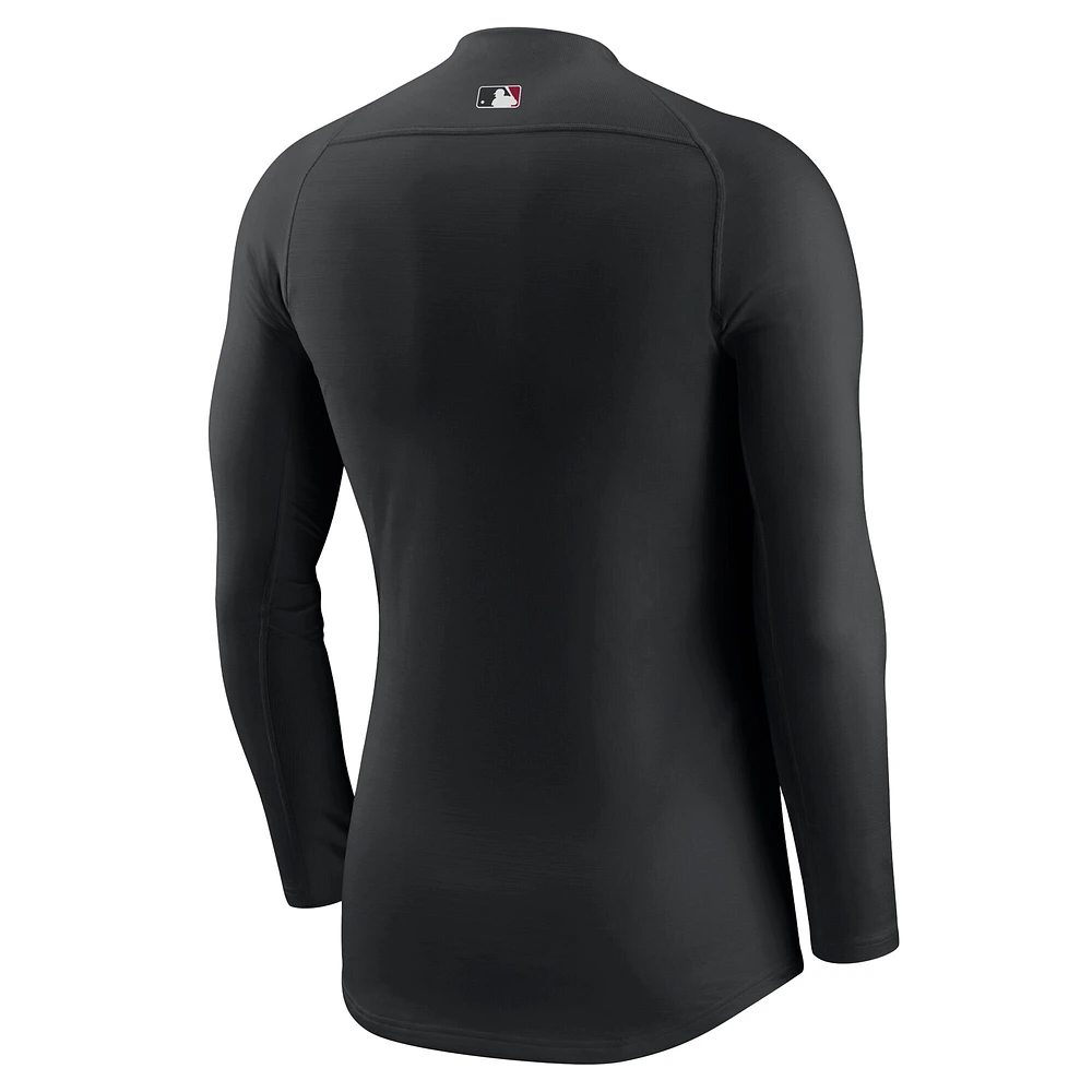 Men's Nike  Black Arizona Diamondbacks Base Layer Raglan Long Sleeve Performance T-Shirt