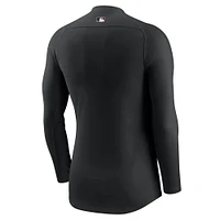Men's Nike  Black Arizona Diamondbacks Base Layer Raglan Long Sleeve Performance T-Shirt