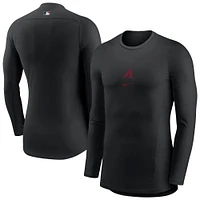 Men's Nike  Black Arizona Diamondbacks Base Layer Raglan Long Sleeve Performance T-Shirt