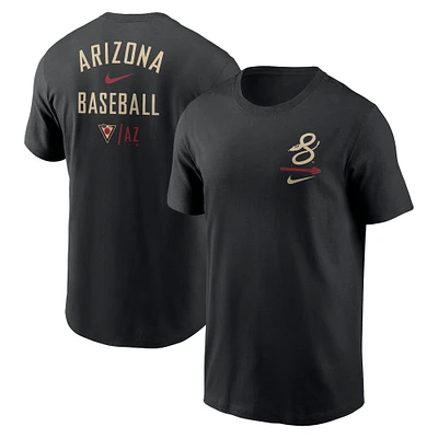 T-shirt Nike noir Arizona Diamondbacks City Connect 2-Hit pour homme