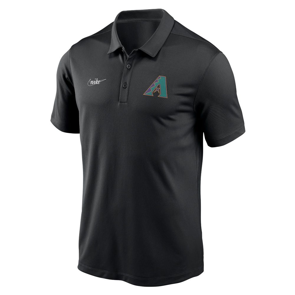 Men's Nike Black Arizona Diamondbacks Cooperstown Collection Rewind Franchise Performance Polo