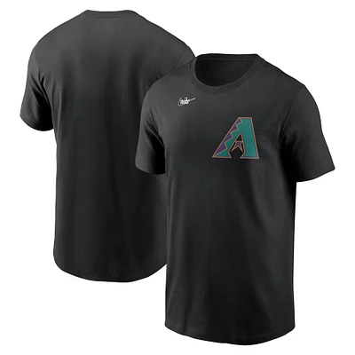 T-shirt Nike noir pour homme avec logo Cooperstown des Diamondbacks de l'Arizona