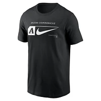 T-shirt Nike noir Arizona Diamondbacks Fashion Graphic Swoosh pour homme