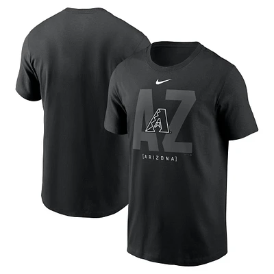 T-shirt local de mode Nike pour hommes, noir, Arizona Diamondbacks