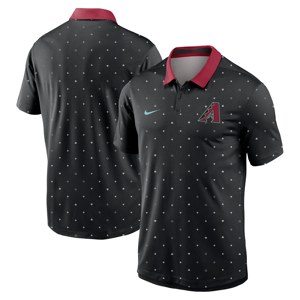 Men's Nike Black Arizona Diamondbacks Legacy Icon Vapor Performance Polo