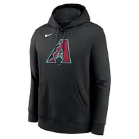 Men's Nike Black Arizona Diamondbacks Logo Club Fleece Pullover Hoodie