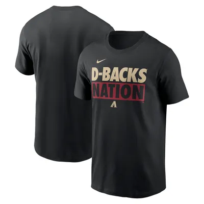 T-shirt Nike noir pour hommes des Diamondbacks de l'Arizona Rally Rule