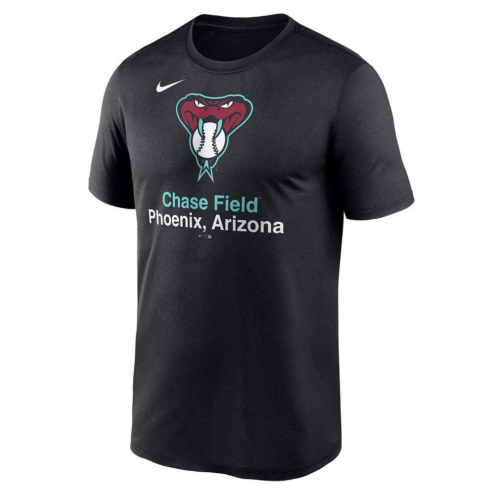Men's Nike Black Arizona Diamondbacks Stadium Legend Performance T-Shirt